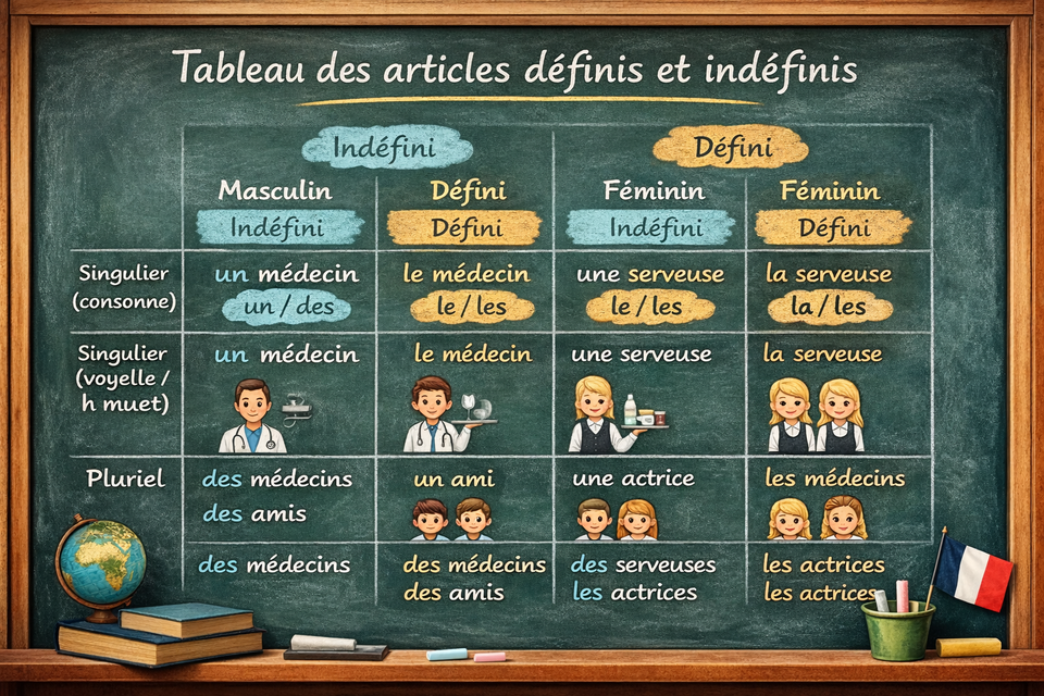 Les articles définis et indéfinis - Definite vs Indefinite Articles in French (Level A1)