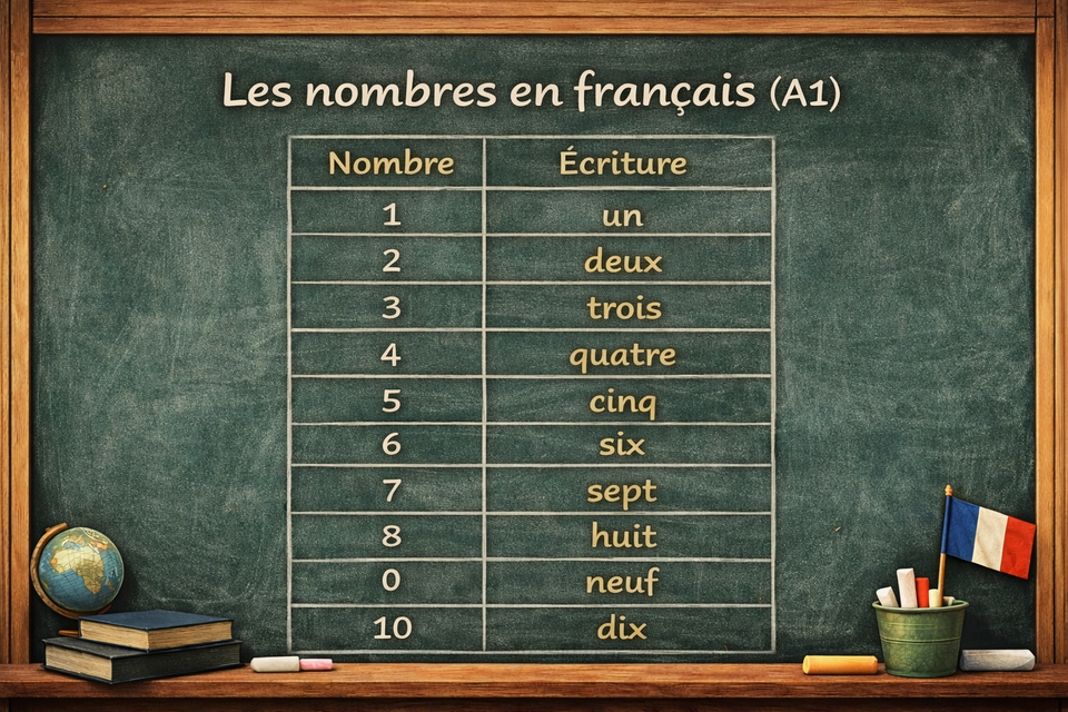 Les nombres de 0 à 100 - French numbers from 0 to 100 (Level A1)