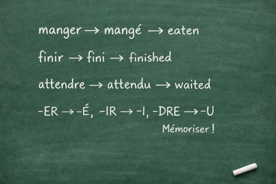 Le participe passé : repérer les modèles pour mieux mémoriser - The past participle: identifying patterns for easier learning (Level A1)