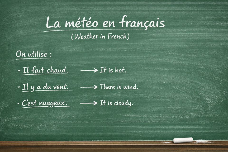 La météo en français - The weather