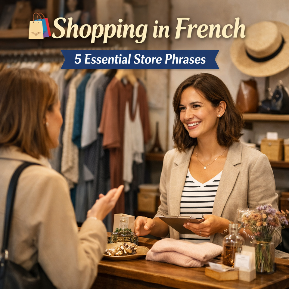 Shopping in French – 5 Essential Store Phrases