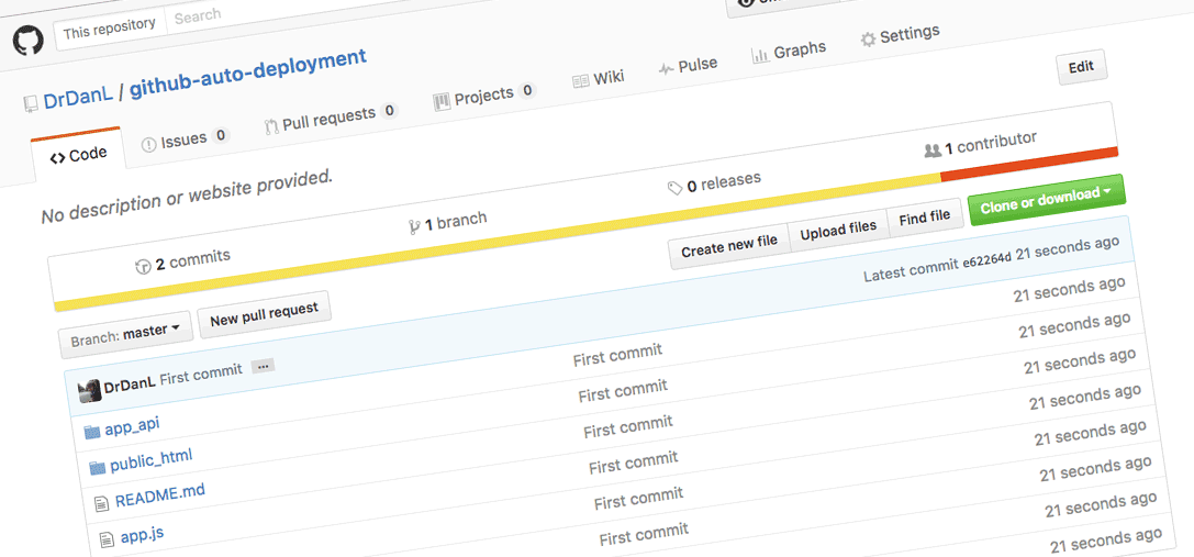 Auto Deployment for Node.js and GitHub
