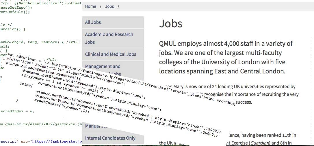 Queen Mary University of London Job Site "Hacked"