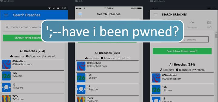 pwned? app - learning Firebase and TypeScript using Have I Been Pwned? API