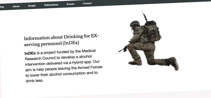 Just Published: A Smartphone App and Personalized Text Messaging Framework (InDEx) to Monitor and Reduce Alcohol Use in Ex-Serving Personnel