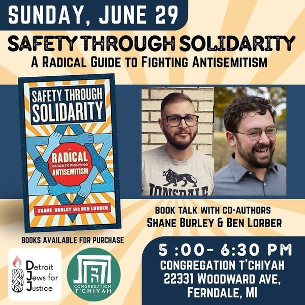 Antisemitism Event in Detroit, June 29th