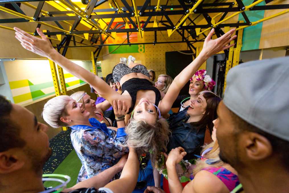 Gymbox and Stubhub create a festival fitness class.