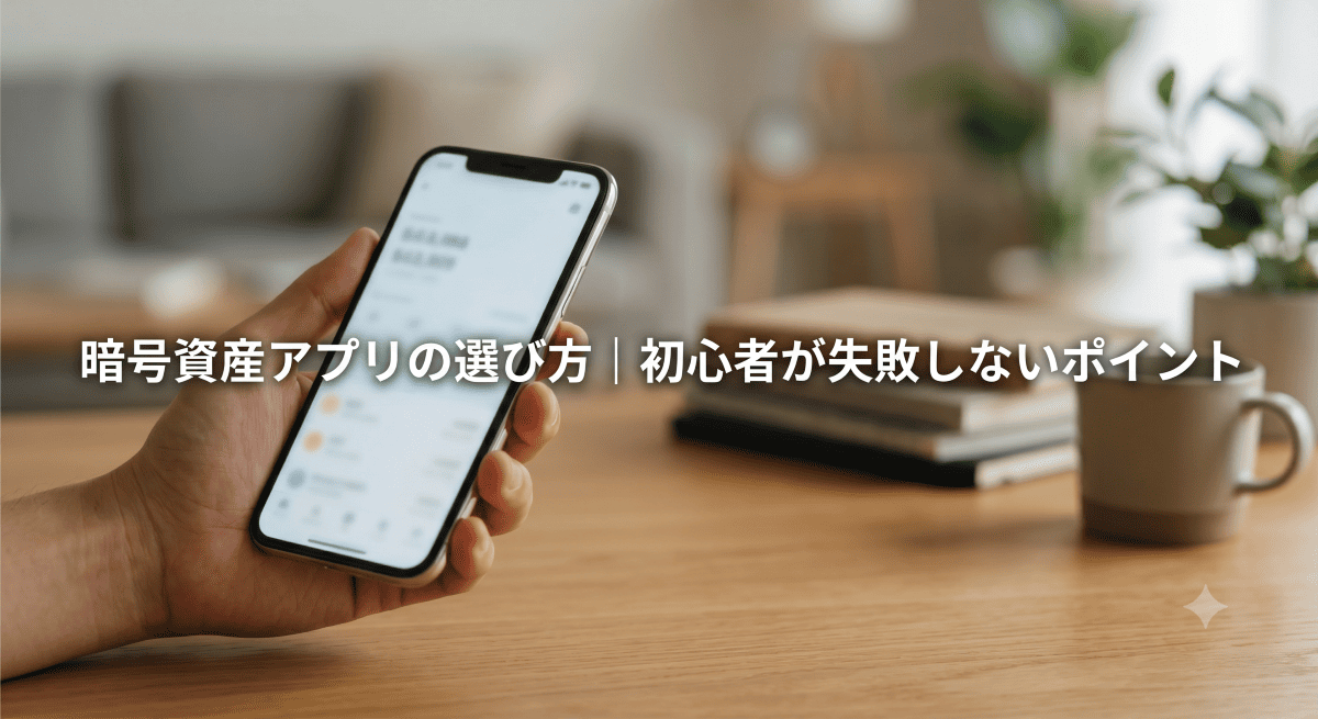 暗号資産アプリの選び方｜初心者が失敗しないポイント