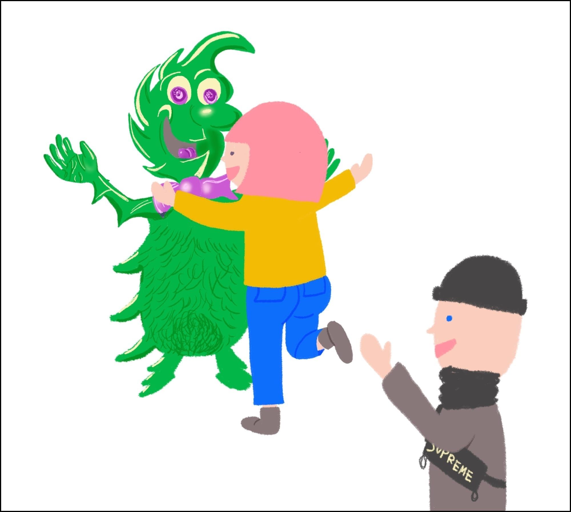 Kenny Scharf at the Brant Foundation