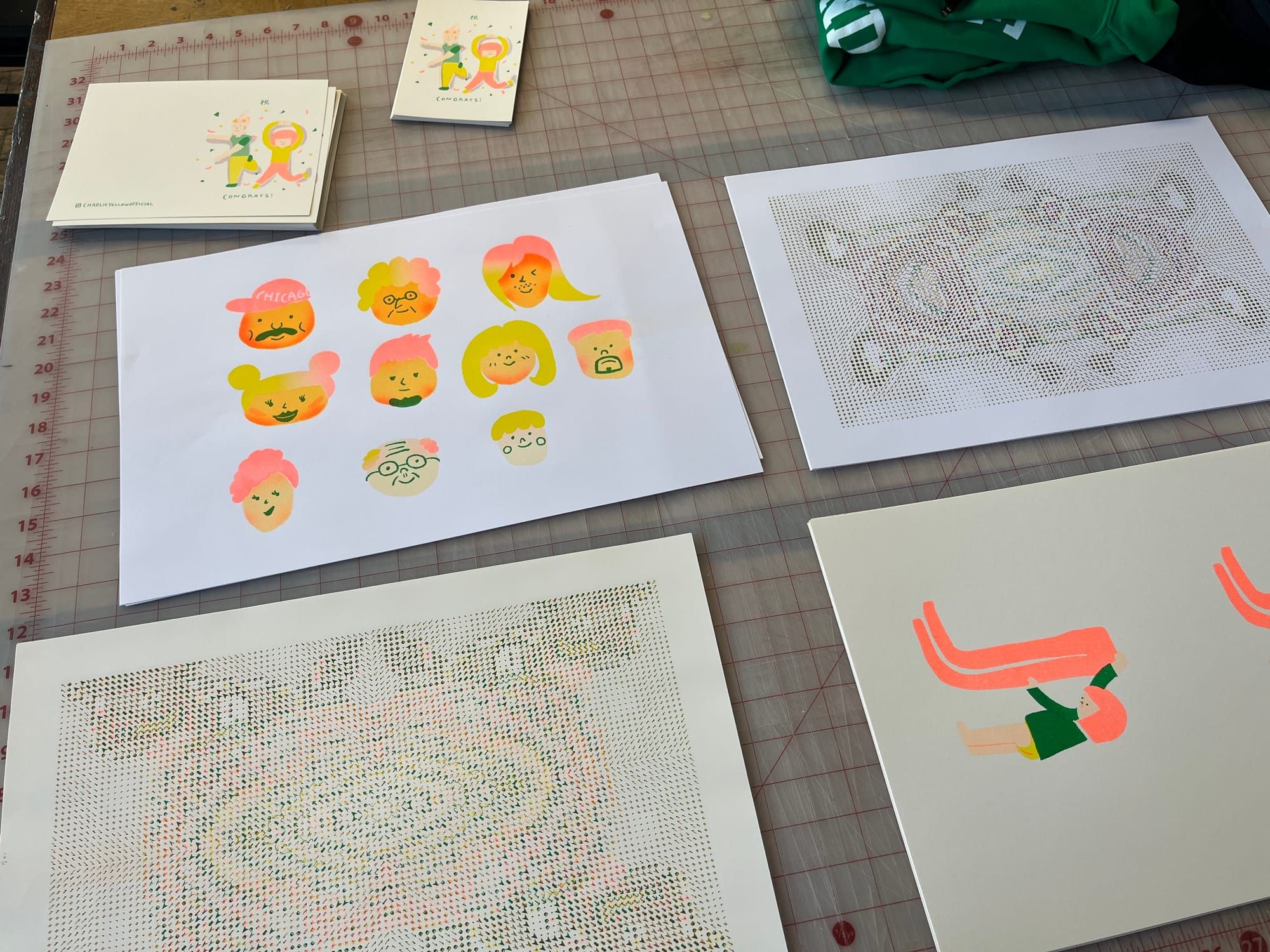 Risograph Experiments, Round 2! (Now with More Shadows)