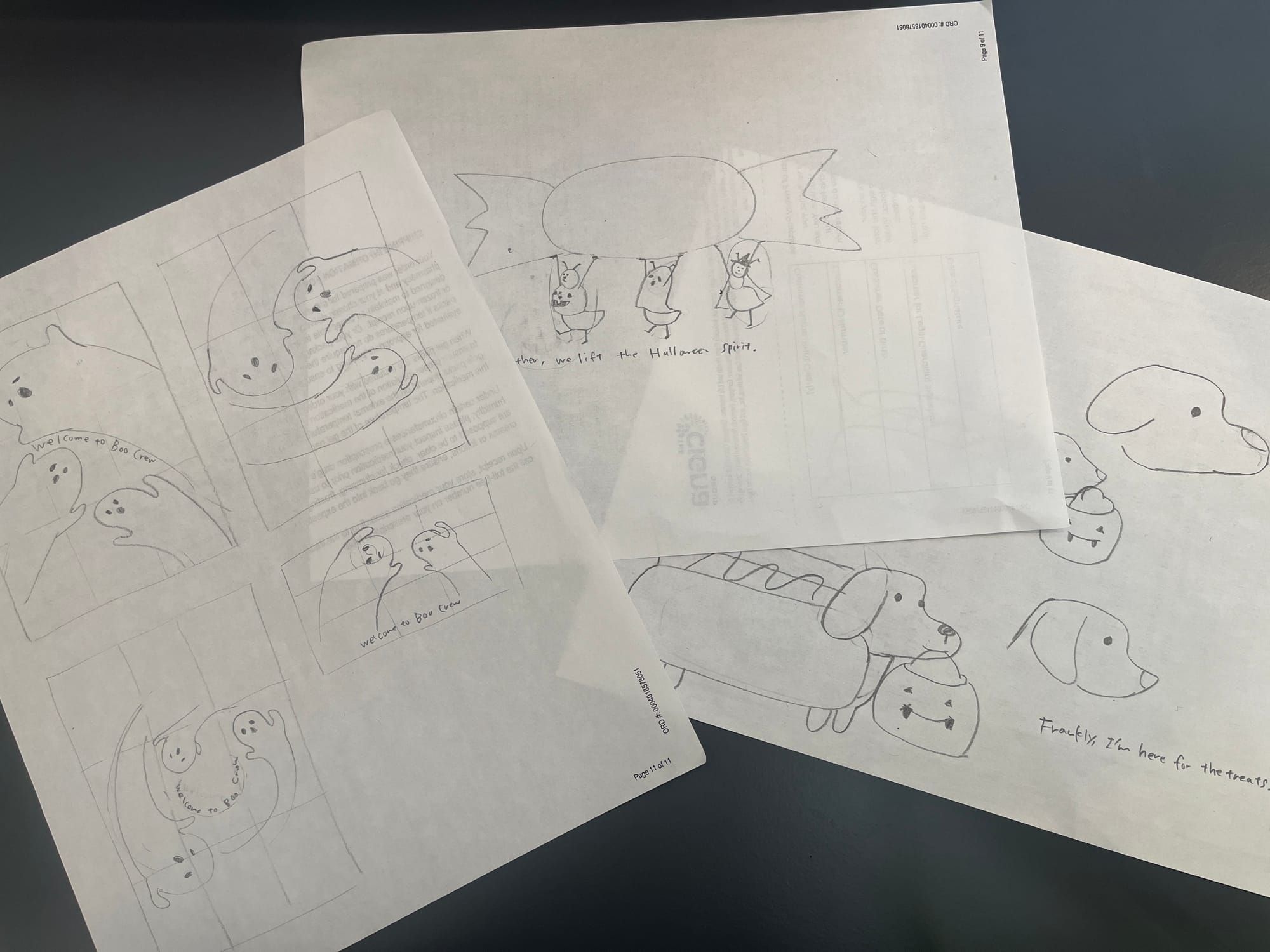 Halloween Card Sketches: Narrowing It Down to 3