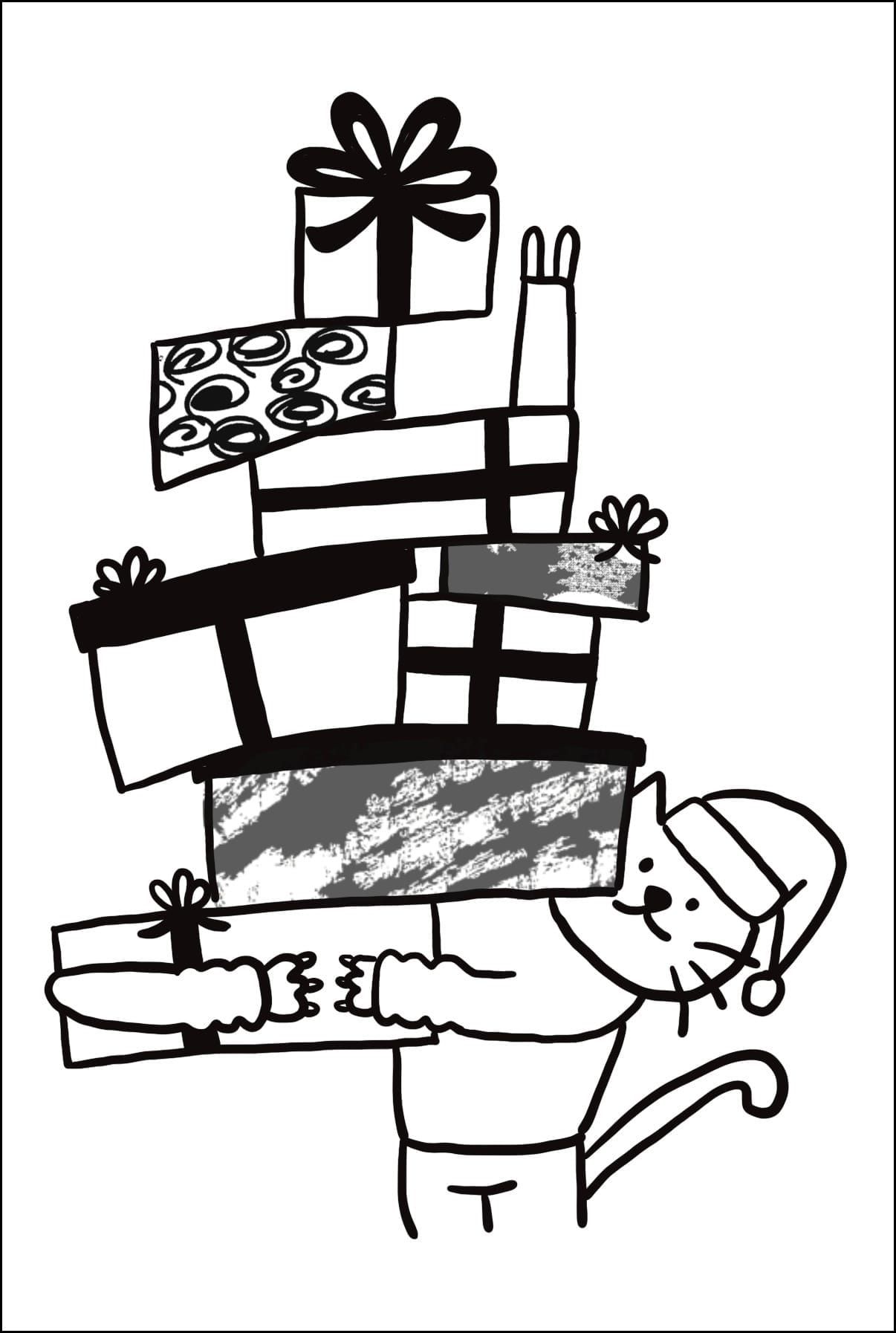 Osusowake Club #3: Cat & Wrapping Paper