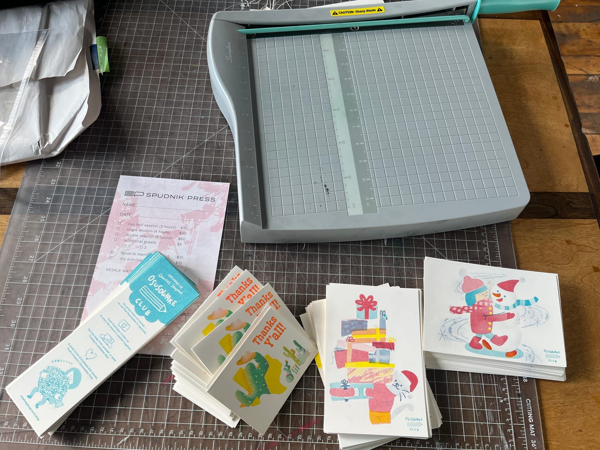 Back at Spudnik: Cutting, Chatting, and Riso Community Joy