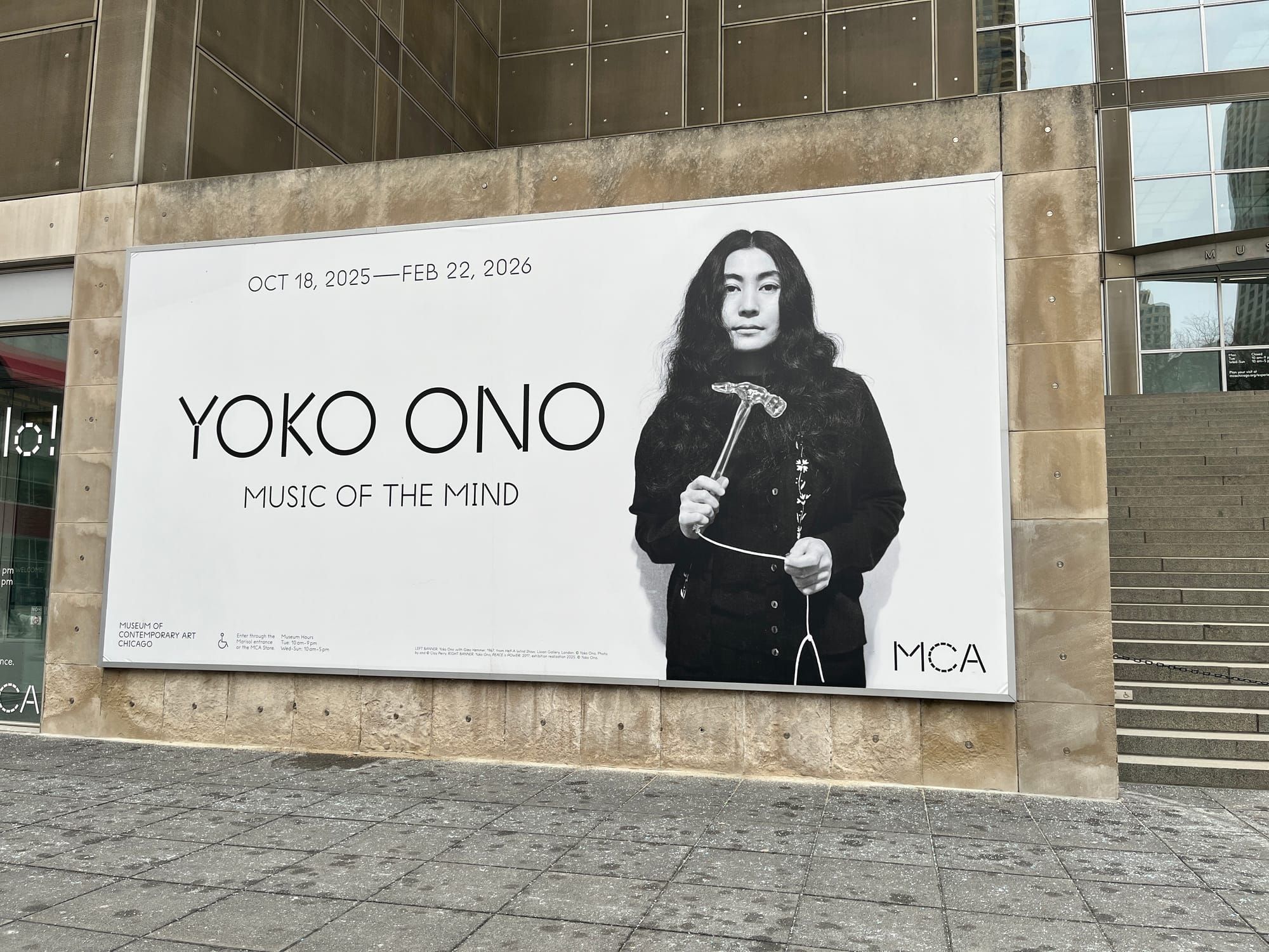 Yoko Ono at the MCA