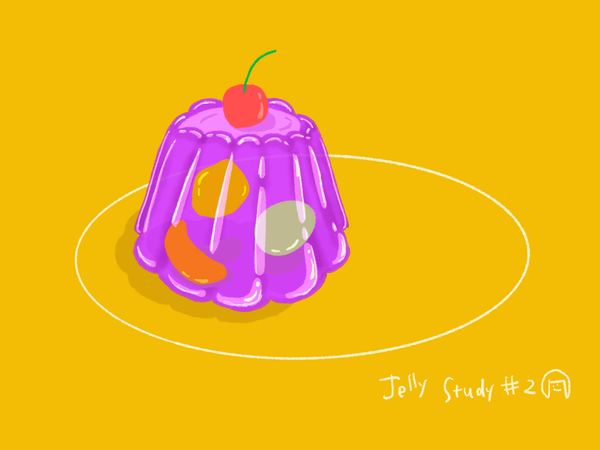 Jelly meets curving fruits