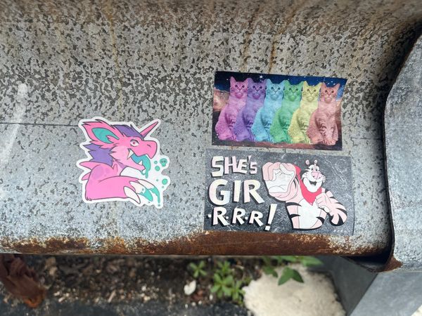 Sticker Forage in July at 1821 W Hubbard St