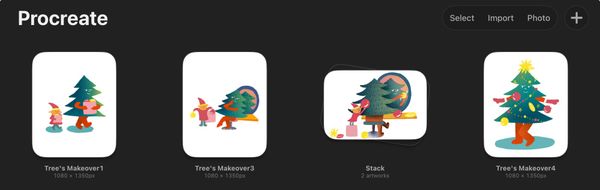 Tiny Osusowake Comics in Progress