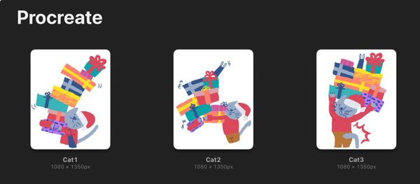 Christmas Eve = Cat Drawing + Holiday Movies