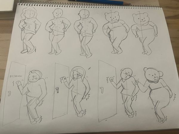 Sketching at My Favorite Cafe