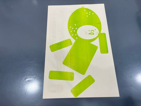 Lime Green Riso Experiment Day