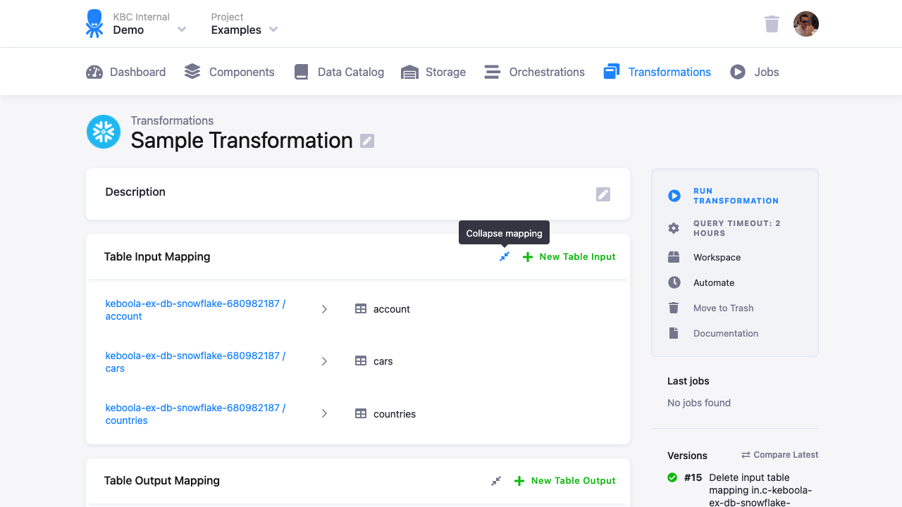 Collapsible Mappings and Improved Drag and Drop