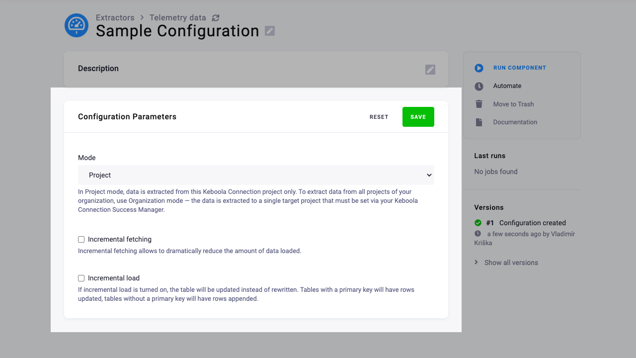 New Telemetry Data App