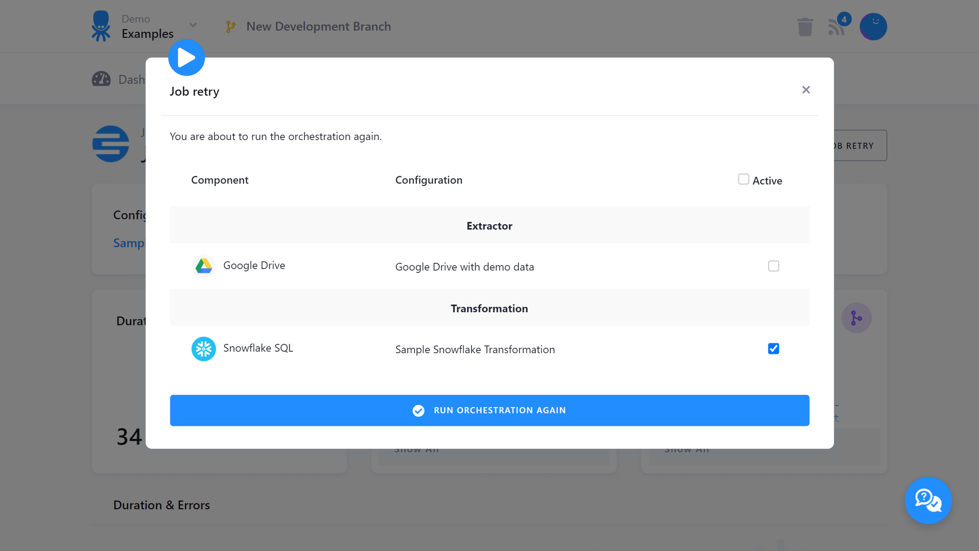 Orchestration Job Retry