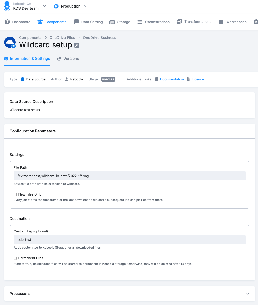 OneDrive Files Data Source
