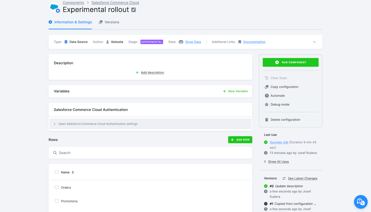 New Data Source for Salesforce Commerce Cloud
