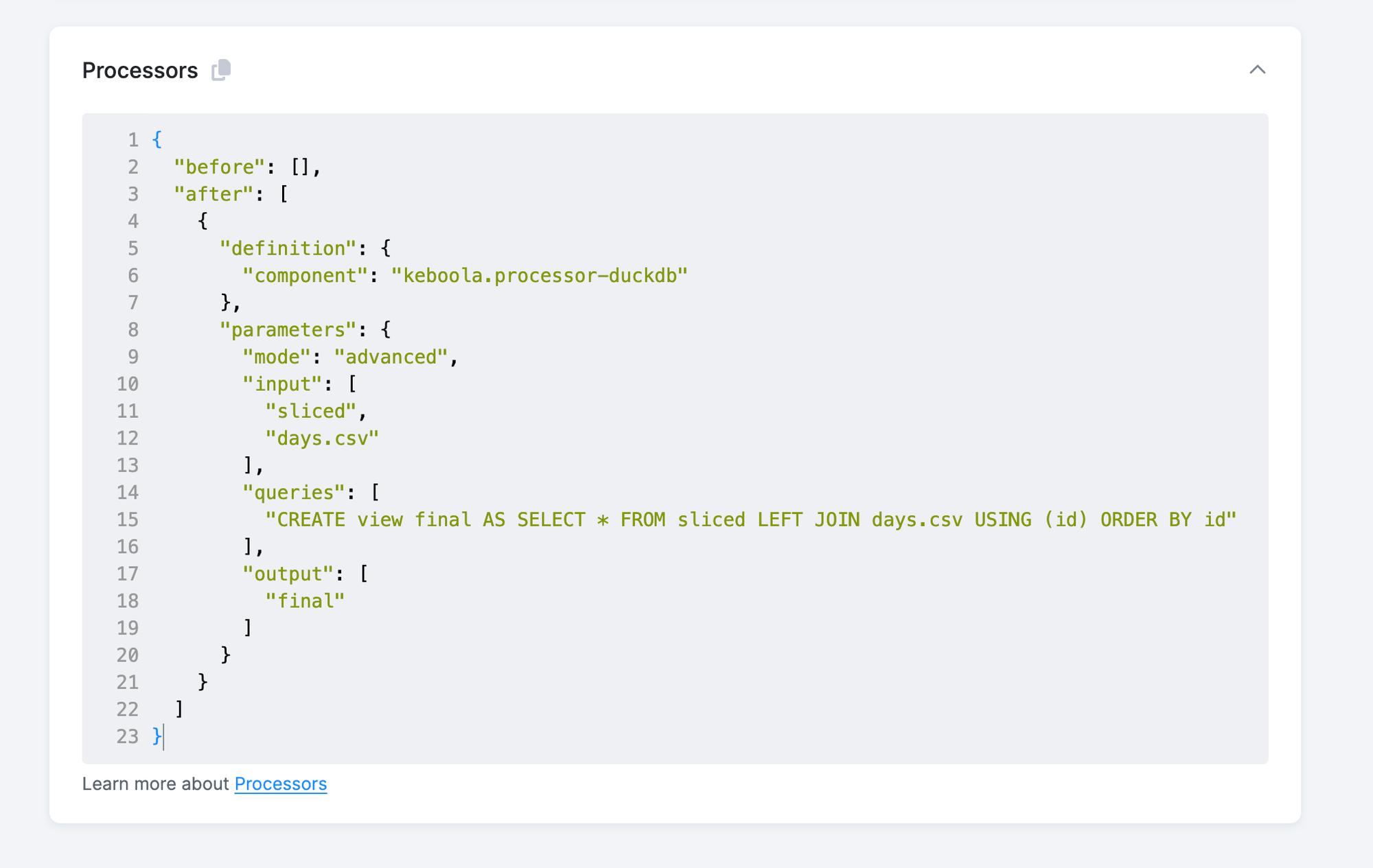 New DuckDB Processor 🦆