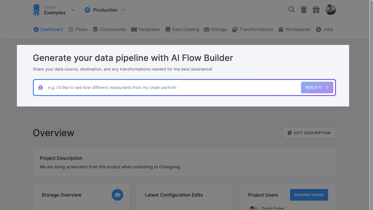 AI Flow Builder – Your AI-Powered ETL Assistant