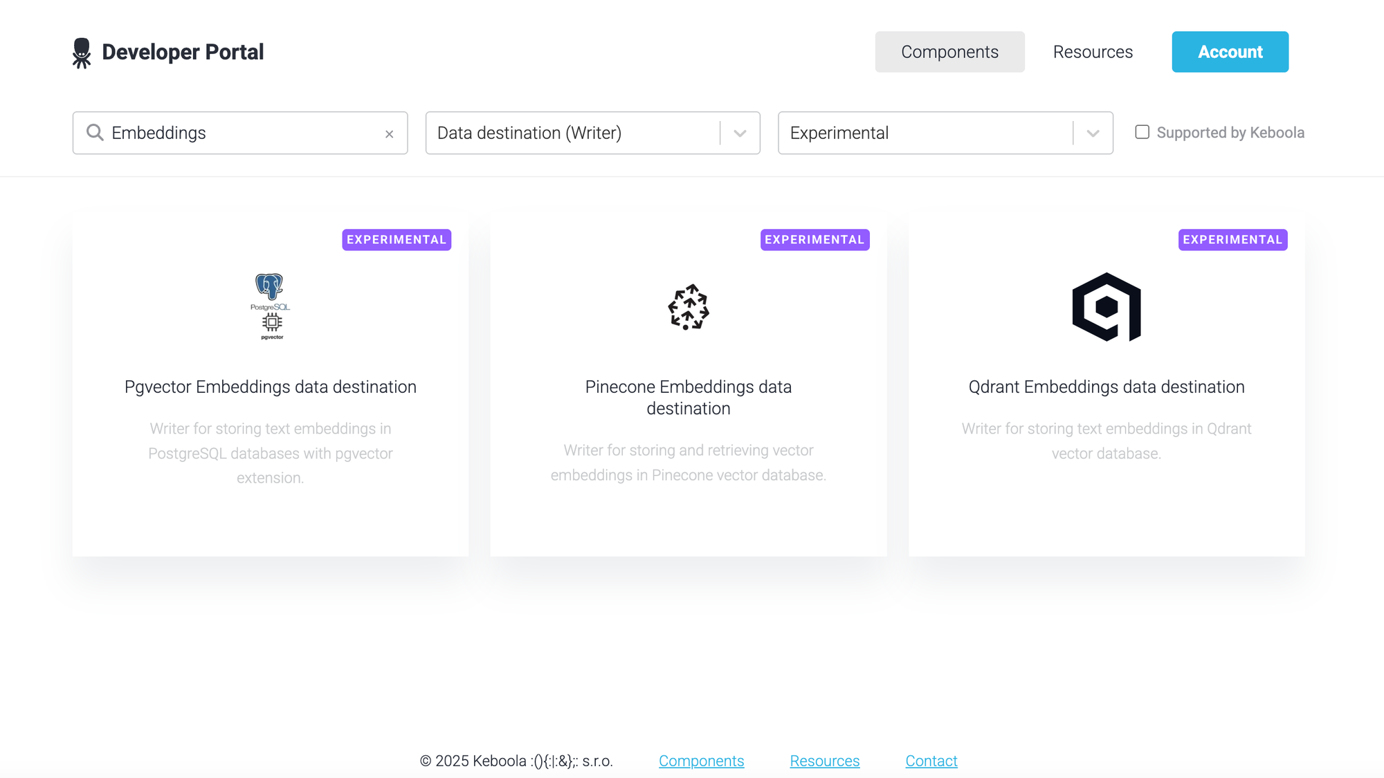 New Embedding Writers for Qdrant, PGVector and Pinecone