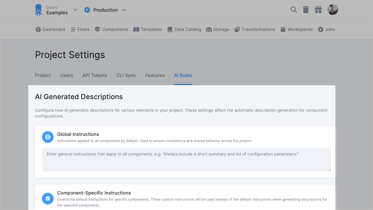 Customize How AI Descriptions Work with New AI Rules