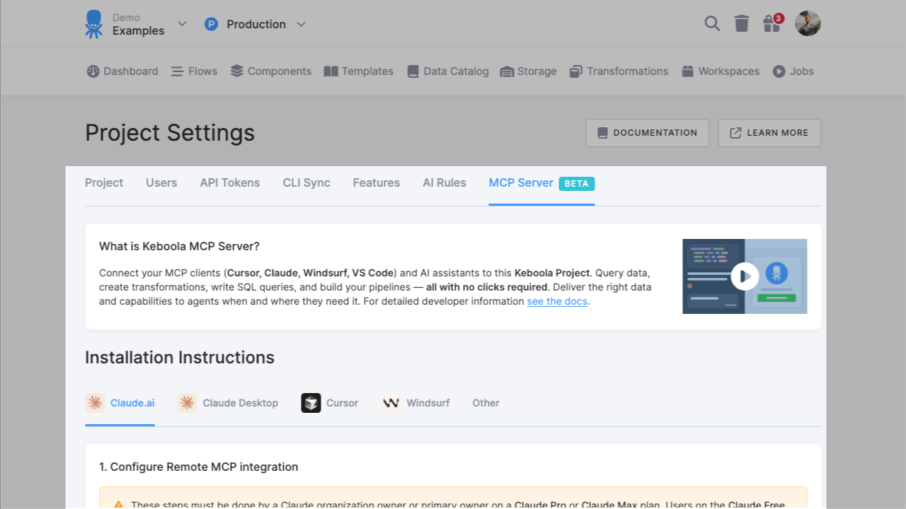 Keboola MCP Server: Vibe Code Your Data Pipelines
