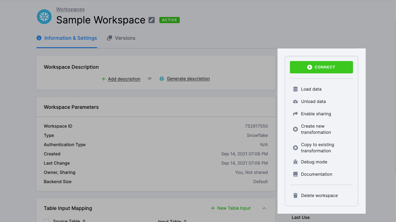 Unload from Workspace Now Available for SQL Workspaces