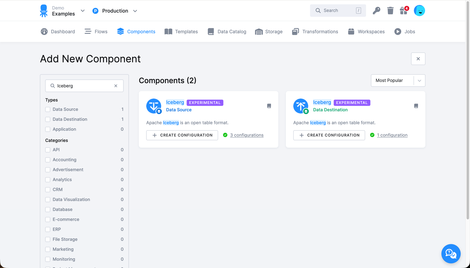 Experimental Iceberg Extractor and Writer Components Released