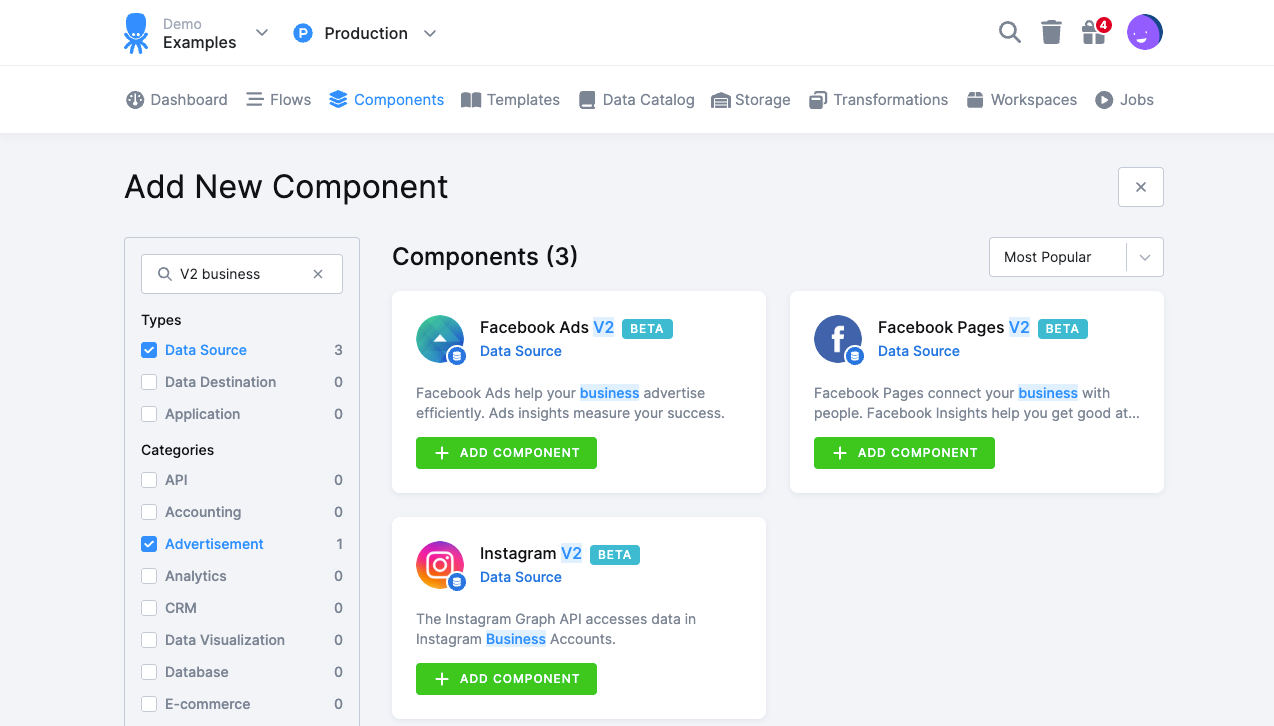 Upgrade to New Facebook & Instagram Extractors