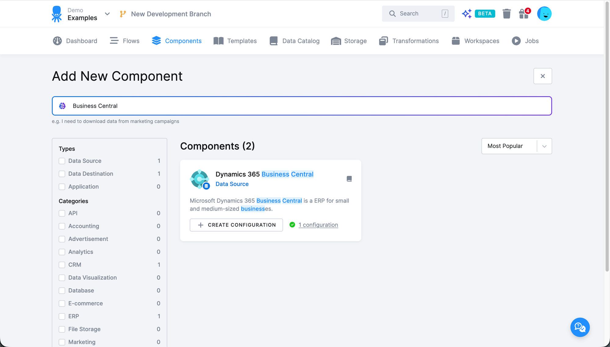 Microsoft Dynamics 365 Business Central Extractor