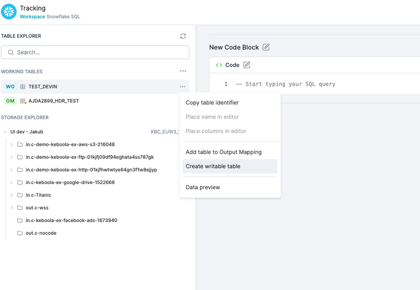 Workspaces Now Write Directly to Storage Tables