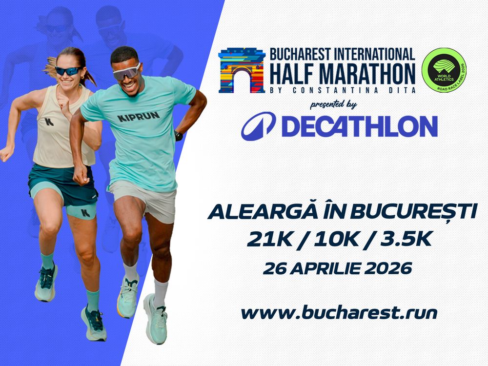 Decathlon este și anul acesta partner principal la Bucharest International Half Marathon by Constantina Diță