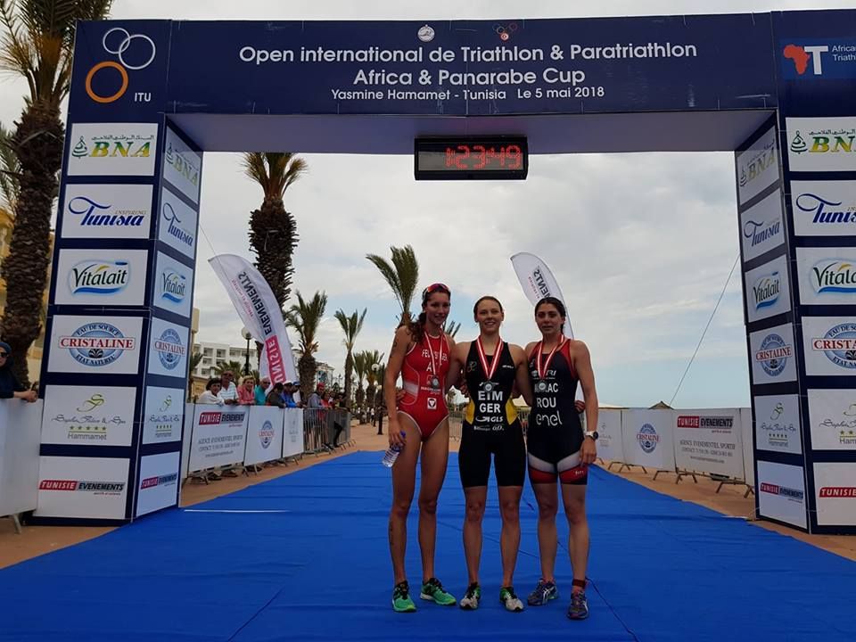 Antoanela Manac - podium cupa Africii la Hammamet