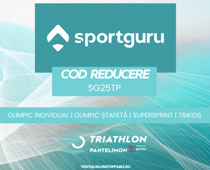 SportGuru îți oferă un discount de 25% la Triathlon Pantelimon 2025
