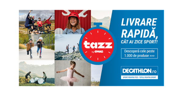 Decathlon livrează și prin Tazz