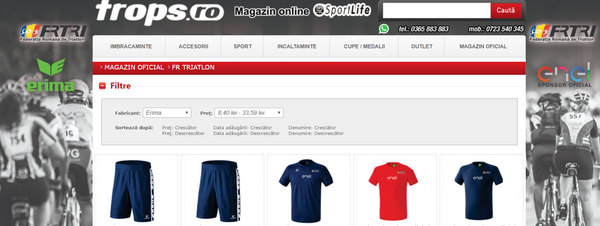 Federatia Romana de Triatlon - magazin online