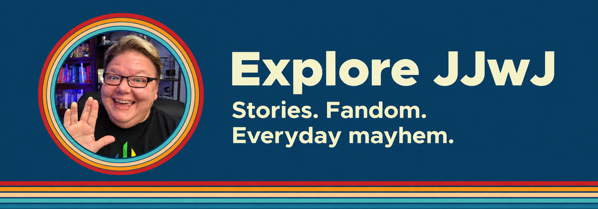 Jodi Pickens smiling and giving a Vulcan salute.Explore JJwJ. Stories. Fandom. Everyday mayhem.