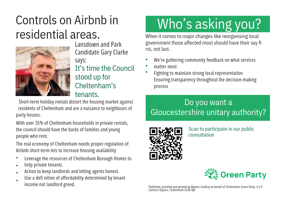 A Pro-Tenant Candidate for Lansdown and Park