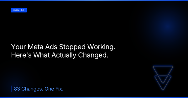 Your Meta Ads Stopped Working. Here's What Actually Changed.