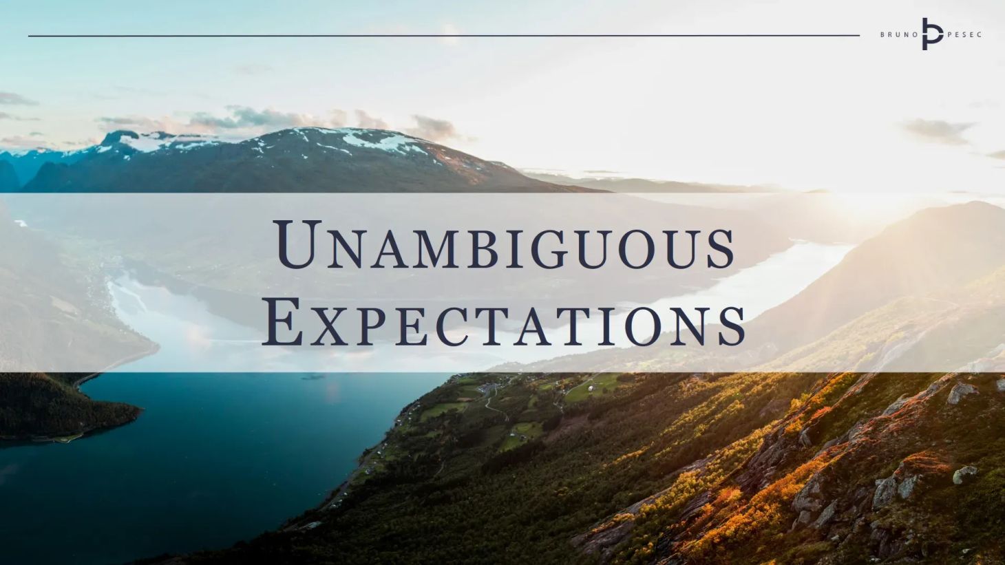 Unambiguous expectations