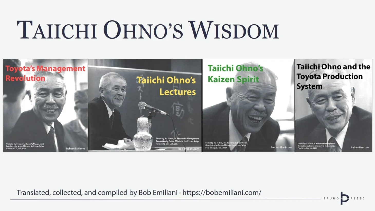 Taiichi Ohno's wisdom