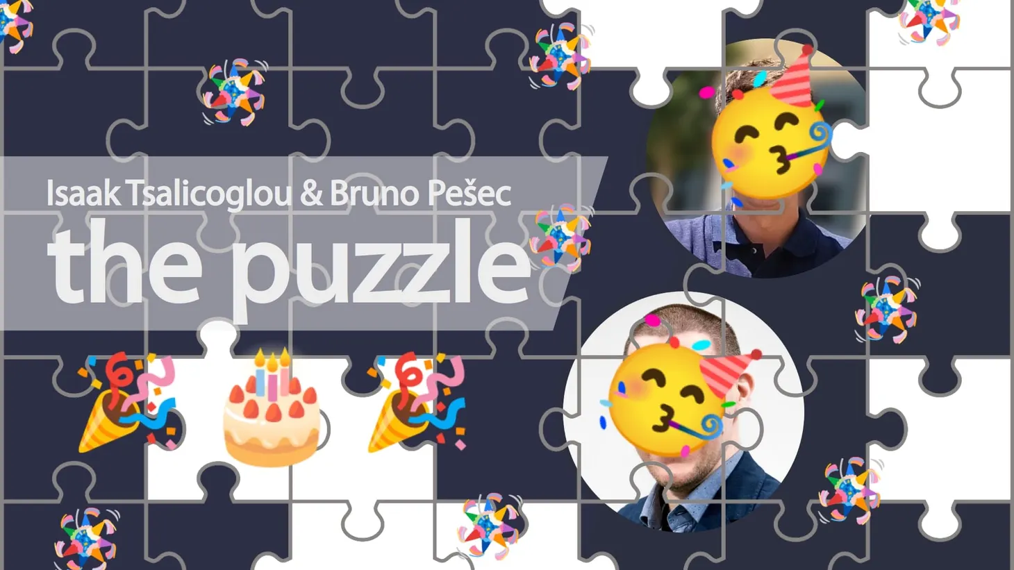 Forty-two puzzle pieces